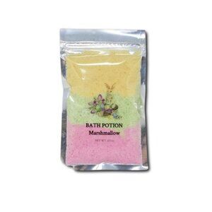 Marshmallow Bath Potion 2.5 Oz Relaxing Aromatherapy Soak With Floral & Sweet Sc
